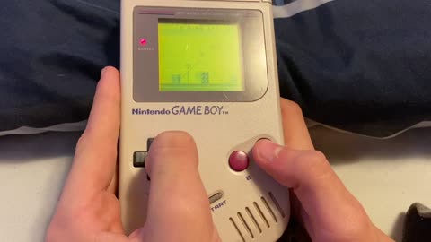 Letting my son start up and old GameBoy that's been put away for years