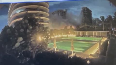 Miami Apartment Condo Collapse caught on video