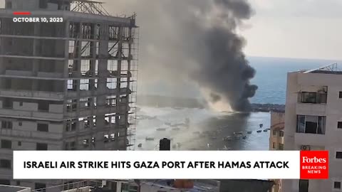 BREAKING NEWS- Israeli Air Strike Hits Gaza Sea Port After Hamas Attack