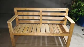 DIY Garden Bench Chair Out Of Scrap Wood ( Pallet Wood )