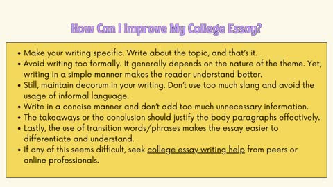 College Essay Help Tips That Will Change Your Life