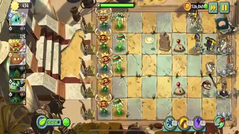 Plants vs Zombies 2 Ancient Egypt - Day 8