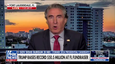 USA: Doug Burgum: "The voter intensity and support for President Trump is deep."