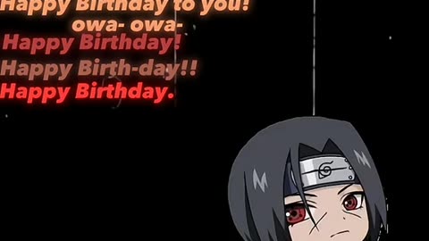 Wishing happy birthday from Naruto team to fans