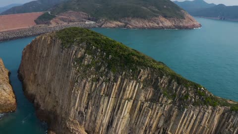 Cliff precipice sea coastal nature