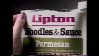 Lipton Noodles And Sauce Commercial (1990)
