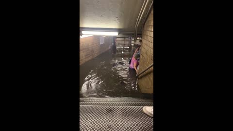 Tropical Storm Elsa Causes EXTREME Flooding In NYC Subways