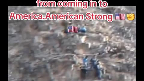 AN AMERICAN EAGLE 🦅 ATTACKS ILLEGAL IMMIGRANTS ON A CLIFF FROM COMING INTO AMERICA