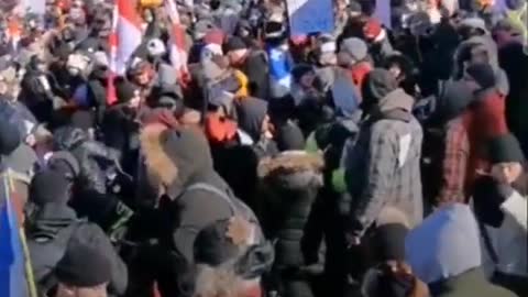 SOUND ON ! Canada Ottawa Freedom Convoy 2022 HOLY SHIT 🍁