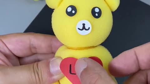 How to make teddy bear with sponge scruber