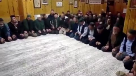 Islamic fanaticism, only men, doing weird rituals toghether