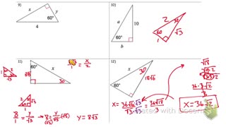 30 60 90 special right triangles part 2