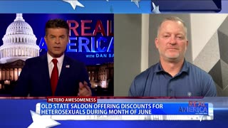 REAL AMERICA -- Dan Ball W/ Mark Fitzpatrick, Bar Owner Honors 'Heterosexual Pride,' 6/6/24