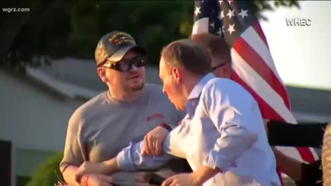 Rep. Lee Zeldin Attacked by Man with Weapon at Campaign Stop