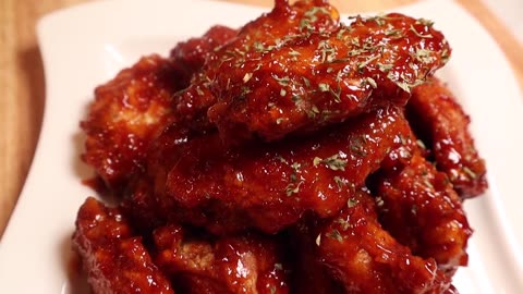 Sweet Chili Wing Made At Home! Easy Chicken Recipe