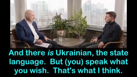 Fragments of Zelensky's interview with Gordon, 2018