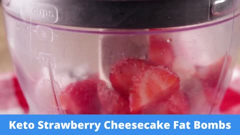 Keto Strawberry Cheesecake Fat Bombs | Keto Diet Easy Recipe