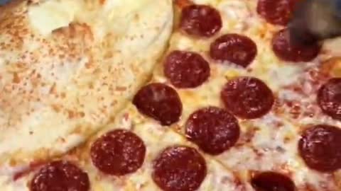 A pizza with a tumor