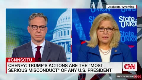 Liz Cheney says that Donald Trump engaged in "the most serious misconduct of any president in the history of our nation."