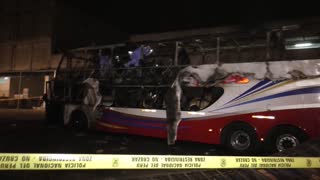 Al menos 16 muertos y siete heridos al incendiarse un autobús en Lima