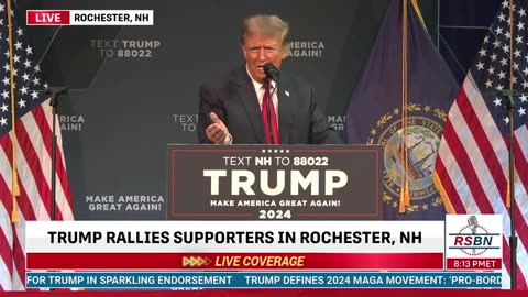 FULL SPEECH: President Trump to Deliver Remarks in Rochester, New Hampshire - 1/21/24