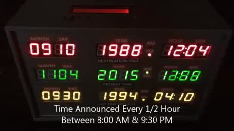 Back To The Future Clock - Features