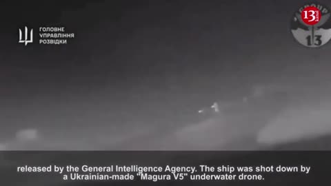 Russian servicemen capture the moment Ukrainian drones attacked a Russian ship