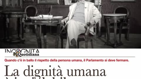 La dignità umana é inviolabile - Gianluca Magi