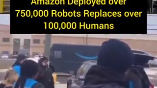 Amazon deployed over 750,000 robots to replace 100000 humans.