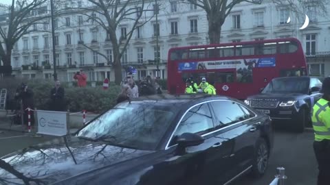 UK Prime Minister arrives to give evidence at Covid-19 Inquiry