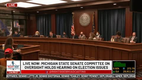 Witness #19 testifies at Michigan House Oversight Committee hearing on 2020 Election. Dec. 2, 2020.