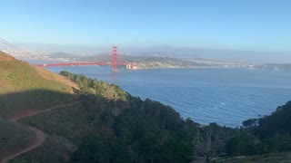 Golden Gate Bridge Scenic View from Marin County