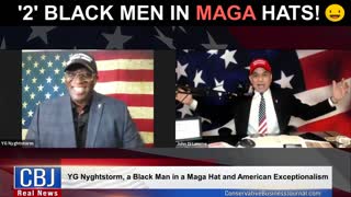 2 Black Men in MAGA Hats