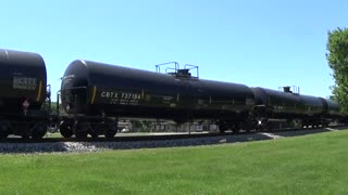 Canadian Nation - Burlington Northern Santa Fe Leading Alcohol Train