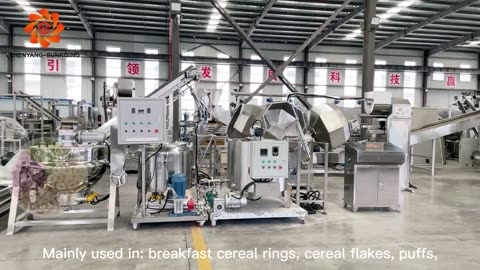 500-700 kg/h puffed corn snack food making machine production line - Chenyang Sunrising Machinery