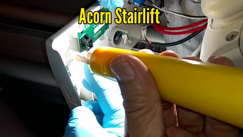 Ungluable Acorn Stairlift's Broken Plastic Hinge Repaired On Site Vancouver
