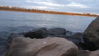 Ohio River Water Crashing onto Bank Sounds Of Nature Relaxing Nature Noises Sleep Help Calming Mood