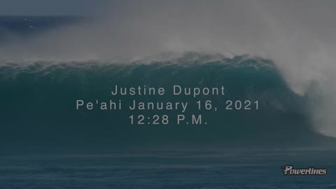 Justine Dupont barreled at Pe'ahi - January 16, 2021
