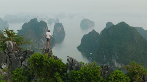 Ha Long Bay from air