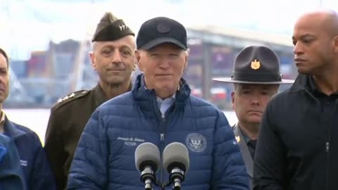 Watch this crazy guy talk at the Baltimore Bridge. WOW . Its seriously looking like 25th amendment time for Biden. Like now