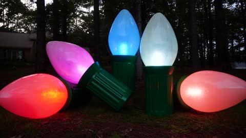 Giant Fiberglass C7 Christmas Lights