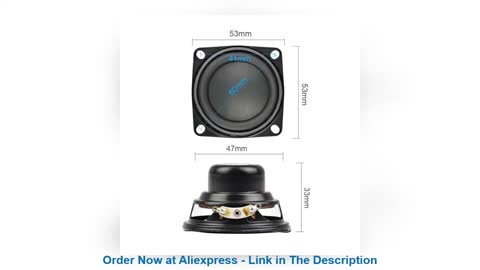 ✨ AIYIMA Audio Speaker Driver 2Inch 53MM 4Ohm 10W Full Range Speakers Bass Multimedia Loudspeaker