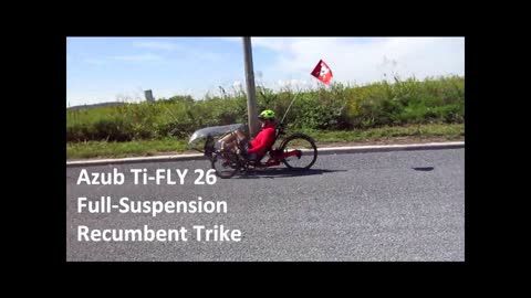 Kirk's New Trike - Azub Ti-FLY 26 Full Suspension Recumbent Trike