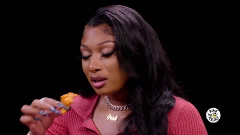 Megan Thee Stallion Turns Into Hot Girl Meg While Eating Spicy Wings