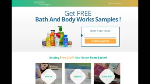 Bath and Body Works Samples Offer For USA Residence Only