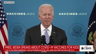 Biden: COVID Vax for Children Will Keep Schools Open