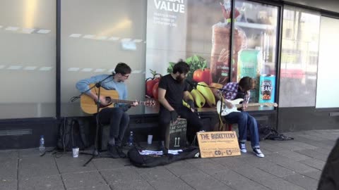 Busketeer Band Busking in the Ocean City 19th October 2018. 5.