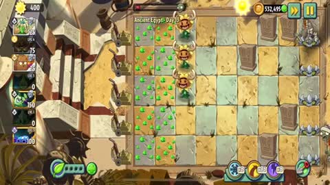 Plants vs Zombies 2 Ancient Egypt - Day 13