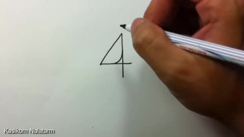 How to turn the numbers 1 to 5 into Cartoon Birds - Step by step art guide for kids