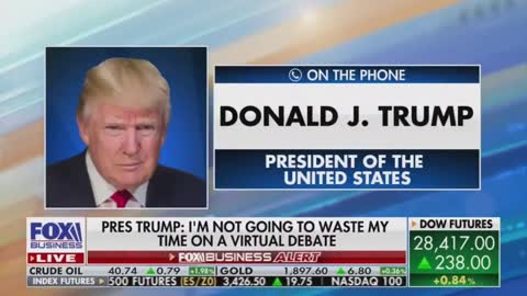 Maria Bartiromo and Donald Trump on Fox News